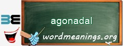 WordMeaning blackboard for agonadal